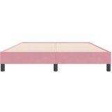 Box spring postelja brez vzmetnico roza 160x220 cm žamet, (21790893) | Shoptok.si