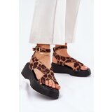 Boto Women's Platform And Wedge Sandals In Leopard Print Brown Tenzorus | Shoptok.si