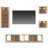  5-dijelni set TV ormarića boja hrasta sonome konstruirano drvo | shoptok.hr