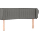  Uzglavlje s ušima tamnosivo 147x23x78/88 cm od tkanine | shoptok.hr