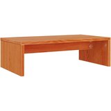 vidaXL Stojalo za zaslon voščeno rjavo 50x27x15 cm trdna borovina | Shoptok.si
