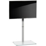 MID.YOU STOJALO ZA TV prozorno, barve aluminija | Shoptok.si