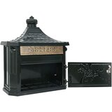  Stenska Poštna Škatla Zelena 40,5 x 16 x 45 cm Lit aluminij, (5000133028) | Shoptok.si
