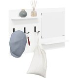  Vješalica za kapute na zidu s policom Bijelo 90 x 10 x 50 cm | shoptok.hr