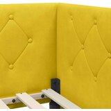  Kutni okvir kreveta Žuta 90 x 200 cm Baršun | shoptok.hr