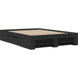 vidaXL Okvir za krevet crni 135x190 cmkonstruirano drvo Cijene