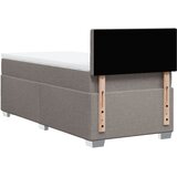  Krevet s oprugama i madracem smeđesivi 90x190 cm od tkanine | shoptok.hr