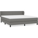 The Living Store Box spring postelja z vzmetnico temno siva 180x200 cm blago - Box Spring Postelja, (21503446) | Shoptok.si