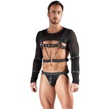 Svenjoyment Crop Top, Chest Harness & Jock Set 2180502 Black XXL | Shoptok.si