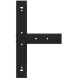  Noge za barski stol T-oblika 2 kom Crne 60x35x(100-101) cm Čelik | shoptok.hr