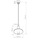 Sollux Rumena/bež kovinska viseča svetilka ø 30 cm Olisa – | Shoptok.si