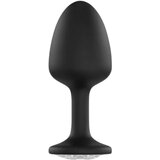 Dorcel Geisha Plug Diamond M - analni dildo od bijelog kamena (crni) Cijene