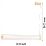  Argon 8627 - LED luster na sajli HAMPTON LED/60W/230V 3000K 80 cm mesing | Eponuda.com
