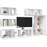  6-dijelni set TV ormarića bijeli od konstruiranog drva | shoptok.hr