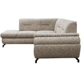 MID.YOU KOTNA SEDEŽNA GARNITURA, struktura, pliš svetlo rjava | Shoptok.si