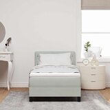  s opruga kutije Svijetlo siva 90 x 190 cm Baršun | shoptok.hr