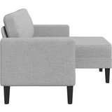 SOFA 2-sjed s ležaljkom u obliku slova L oblak siva 125 cm | shoptok.hr