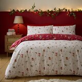 Catherine Lansfield Crvena posteljina za krevet za jednu osobu 135x200 cm Christmas Enchanted Twilight – | shoptok.hr