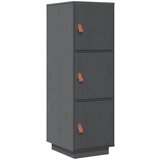 Maison Chic Visoka omara - Komoda - Predalnik siva 34x40x108,5 cm trdna borovina, (21720037) Cene