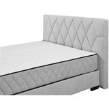 MID.YOU POSTELJA Z VZMETNICO 160 cm x 200 cm , tekstil, leseni material svetlo siva | Shoptok.si