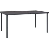  Vrtni blagovaonski stol antracit 150 x 90 x 74 cm čelični | shoptok.hr