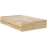  Krevetna konstrukcija s ladicama Sonoma hrast 120 x 190 cm | shoptok.hr