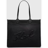 Karl Lagerfeld Torbica črna barva, 245W3091