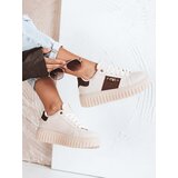 DStreet Sneakersy damskie na platformie beżowe | shoptok.hr