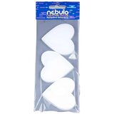 NEBULO Nebulo: Polistirenska dekoracija srca, set 3 kosov Cene