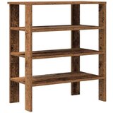 vidaXL Regal za čevlje starinski les 61x32x70 cm inženirski les | Shoptok.si