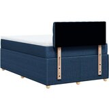 vidaXL Box spring postelja z vzmetnico modra 120x190 cm blago, (21309089) | Shoptok.si