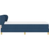 Box Spring Krevet s Madracem - Plava - 80x200 cm - Tkanina | shoptok.hr