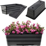 KADAX Balkonsko korito 40 cm Cvetlični lonček Stojalo za cvetlične lončke Stojalo za balkonske rože, (5000345949) | Shoptok.si