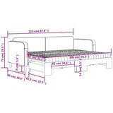 vidaXL dnevni krevet na razvlačenje svjetlosivi 80 x 200 cm od tkanine | shoptok.hr