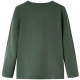  Dječja majica dugih rukava tamnozelena 116 | shoptok.hr
