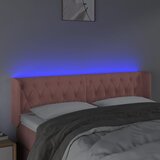  LED uzglavlje ružičasto 147x16x78/88 cm baršunasto | Eponuda.com
