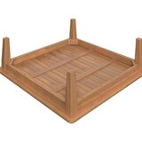 Mömax Loungegarnitur Chris Akazie/beige Echtholz | Shoptok.si