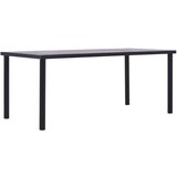 Furnova Jedilna miza črna in betonsko siva 200x100x75 cm mediapan, (21946708) | Shoptok.si