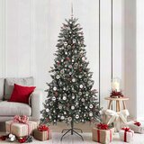 vidaXL Umestno božično drevo med 300 LED Zelena 114 x 114 x 210 cm | Shoptok.si
