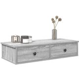 Maison Chic Stenska polica - Viseča Polica s predali siva sonoma 80x34x17 cm inženirski les, (21793967) | Shoptok.si
