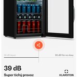 Klarstein Hladnjak za pića Beersafe s vratima od zrcalnog stakla | 64 x 48 cm | Unutarnje LED osvjetljenje | shoptok.hr