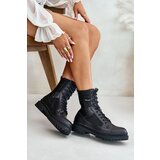 Big Star Leather Trapper Ankle Boots Mens Insulated Big Star Black | Shoptok.si