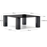 Kave Home Tamno sivi stakleni stolić za kavu 85x85 cm Adularia – | shoptok.hr
