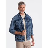 Ombre Men's denim katana jacket - denim