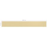 Balkonski zastor bež 75 x 600 cm HDPE | Shoptok.si
