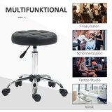  Set od 2 uredske stolice na kotačiće podesiva visina 48-63 cm crne | shoptok.hr