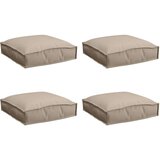 Vanjski Blazine za palete za sedež 4 kosi Taupe 40x40x8 cm Oxford tkanina, (22066983) | Shoptok.si
