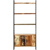 Police za knjige s 4 razine 80 x 30 x 180 cm obnovljeno drvo | shoptok.hr