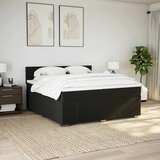  Krevet s oprugama i madracem crni 200x200 cm od tkanine | shoptok.hr