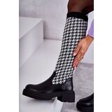 Boto Women's Sock Boots Black-White Avira | ePonuda.com
